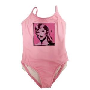 NEW LES TOUT PETITS girl's taylor swift swimsuit in pink